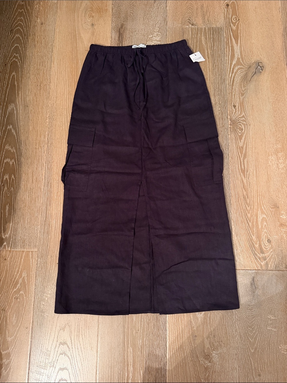 Sonoma Black Maxi Cargo Skirt with Drawstring